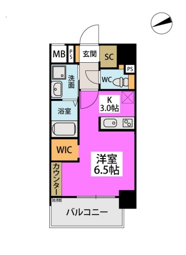 アスミール野芥 / 202号室 間取り